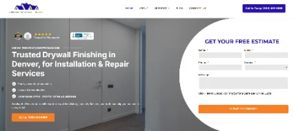 Drywall finishing website build