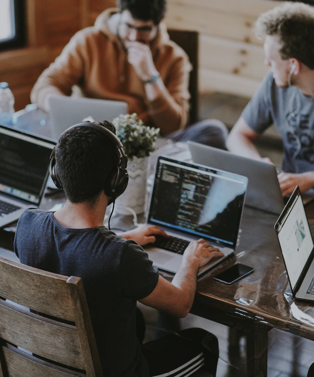 Agency team collaborating on white-label website production